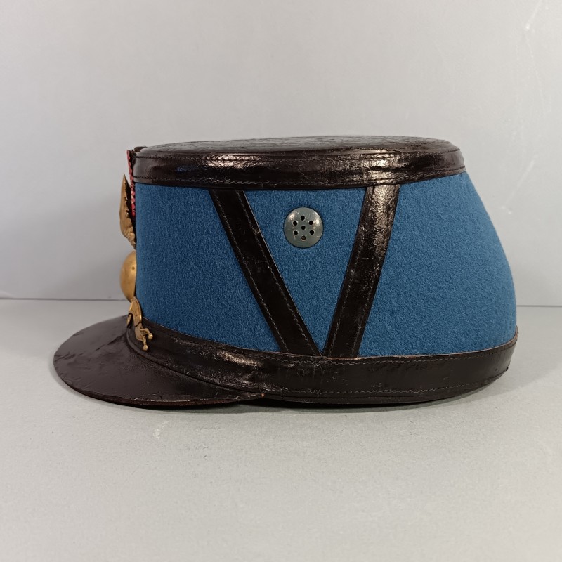 SHAKO DE L'ECOLE MILITAIRE DE ST CYR ESM ECOLE SPECIALE MILITAIRE FABRICATION DES ANNEES 1940-1950 TAILLE 57-58